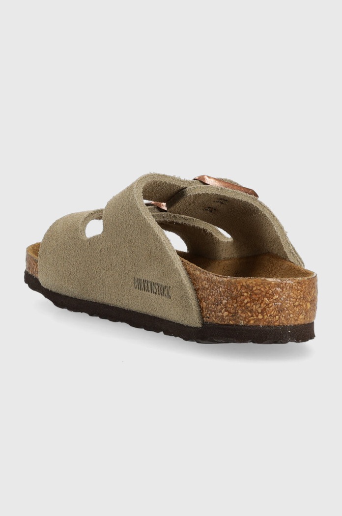Fiú Birkenstock gyerekpapucs velúrból 1021704 bézs