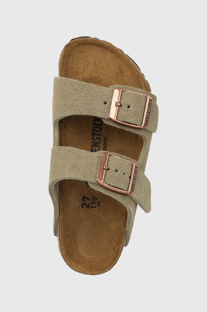 Birkenstock gyerekpapucs velúrból bézs 1021704