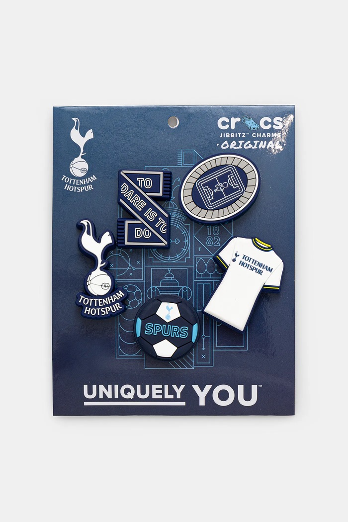 Κονκάρδες για παιδικά παπούτσια Crocs Tottenham 5Pck 5-pack σκούρο μπλε 10012076.Tottenham.5Pck