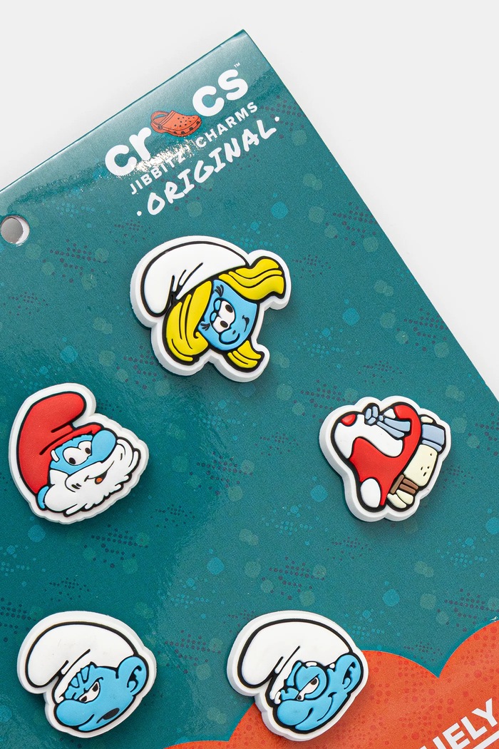 Crocs butoane încălțăminte pentru copii Smurfs 5-pack 10014521.Smurfs.5.Pack alb AA00