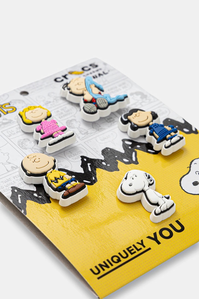 Crocs butoane încălțăminte pentru copii Peanuts II 5Pck 5-pack 10014896.Peanuts.II.5Pc alb AA00