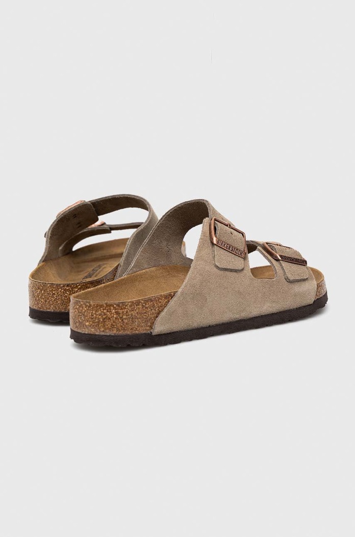 Boty Semišové pantofle Birkenstock Arizona 51461 béžová