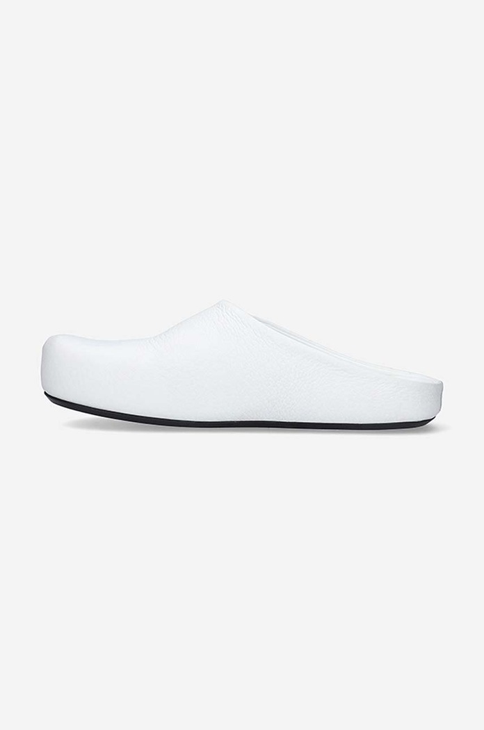 Obuwie Marni klapki skórzane Sabot SBMR001400.P4554.00W01 biały