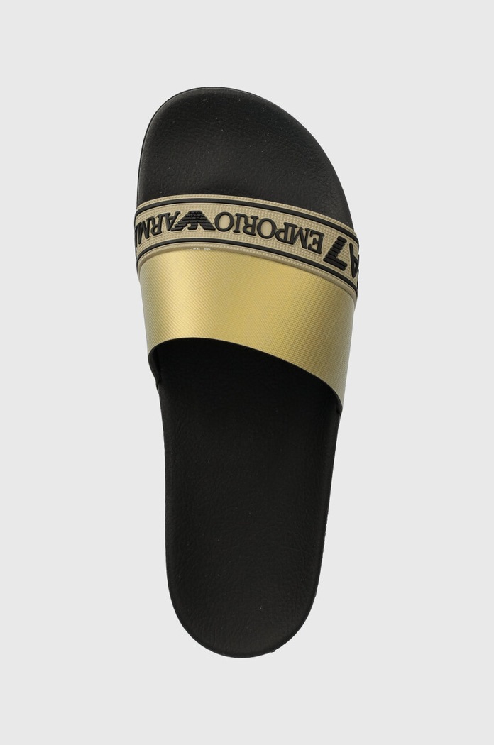 Šľapky EA7 Emporio Armani zlatá XK277.XCP011.M700