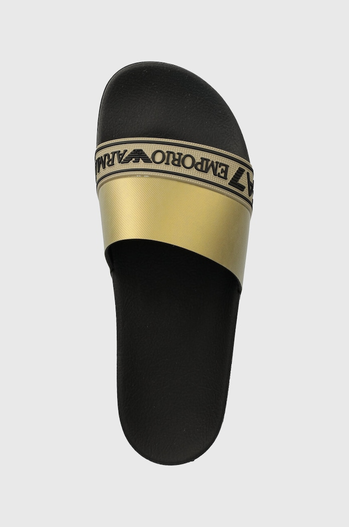 Šľapky EA7 Emporio Armani zlatá XK277.XCP011.M700