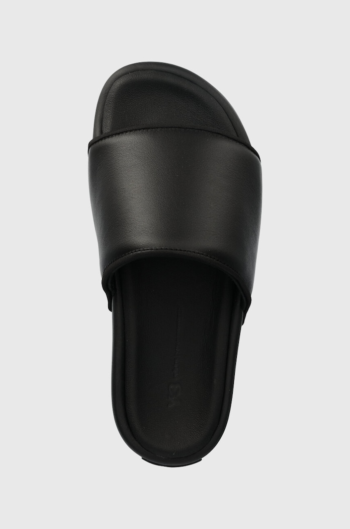 Шкіряні шльопанці adidas Originals Y-3 Slide чорний FZ6403
