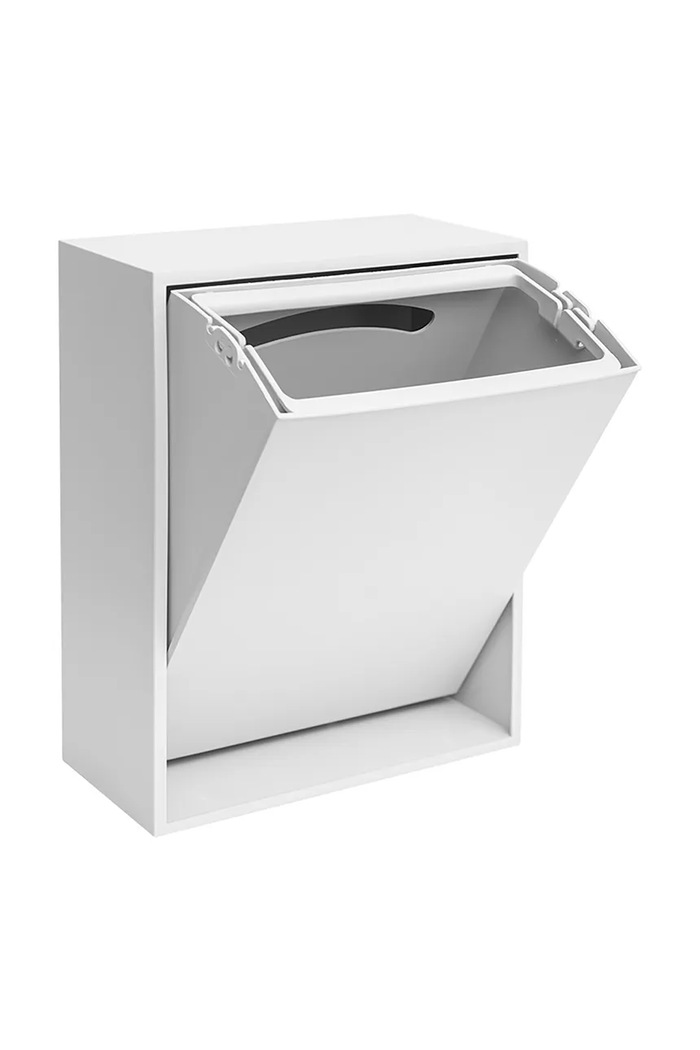 Baie ReCollector coș de gunoi montat pe perete Recycling box 12 L SORT13HV alb