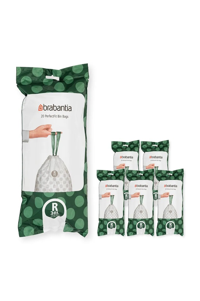 Vreće za smeće Brabantia PerfectFit, R, 36 L, 6 x 20 szt. bijela 138584