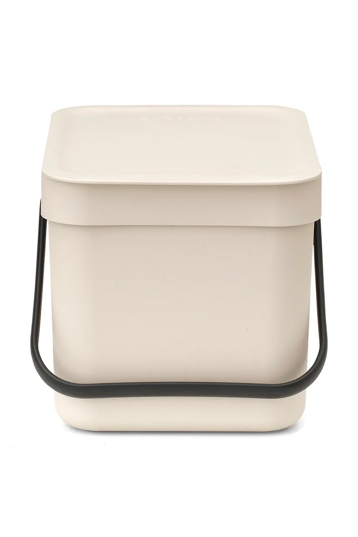 Brabantia κάδος απορριμμάτων από πλαστικό 6 l μπεζ 251702