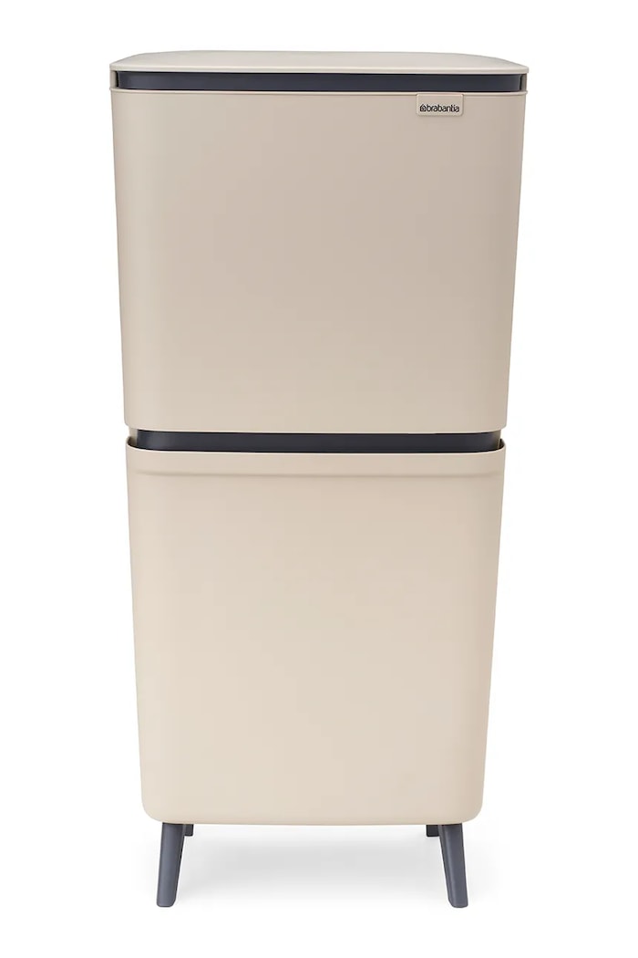 Brabantia κάδος απορριμμάτων από πλαστικό 20 + 25 l μπεζ 275005