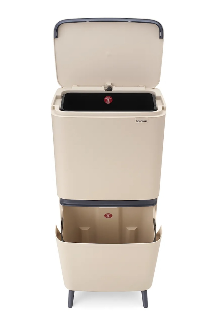 Brabantia κάδος απορριμμάτων από πλαστικό 20 + 25 l 275005 μπεζ