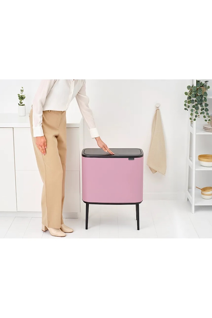 Brabantia κάδος απορριμμάτων από βαμμένο χάλυβα με σκόνη 11 + 23 l 255328