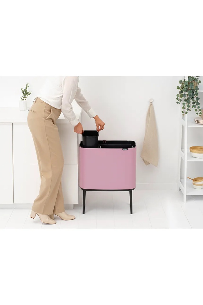 Brabantia κάδος απορριμμάτων από βαμμένο χάλυβα με σκόνη 11 + 23 l 255328