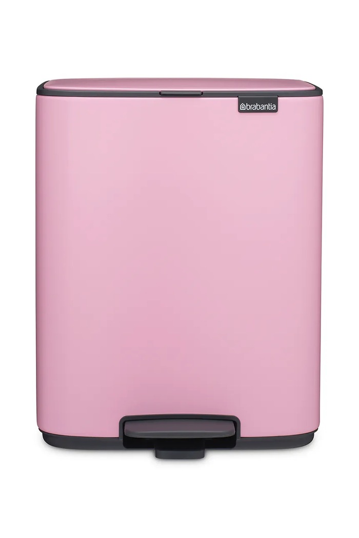 Brabantia κάδος απορριμμάτων από βαμμένο χάλυβα με σκόνη 12 l ροζ 255380