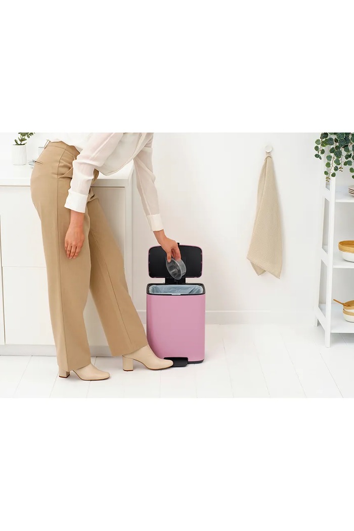 Brabantia κάδος απορριμμάτων από βαμμένο χάλυβα με σκόνη 12 l 255380