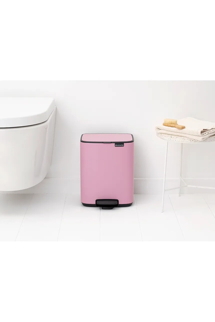 Brabantia κάδος απορριμμάτων από ατσάλι 7 l 255366 ροζ