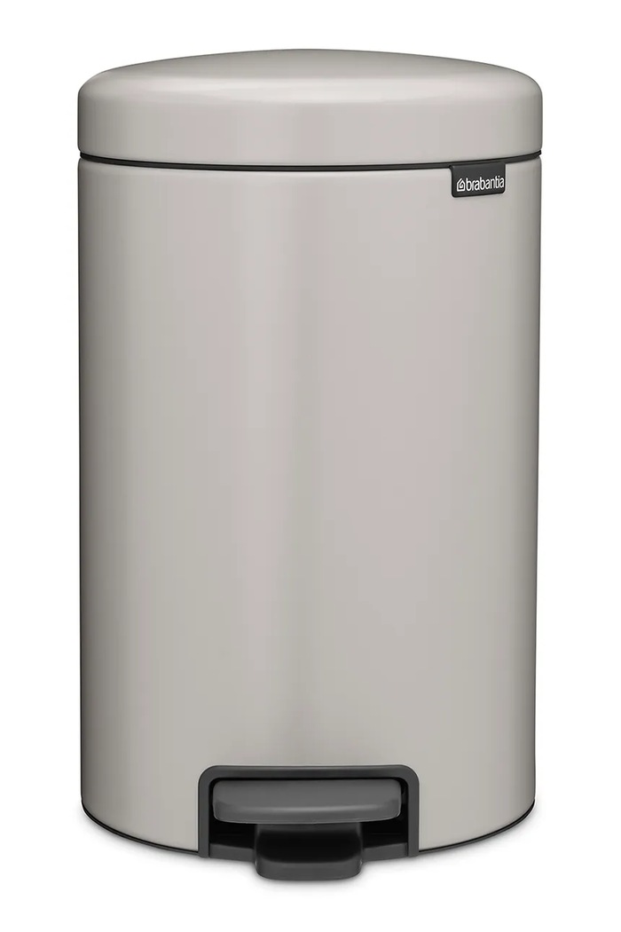 Brabantia koš za smeće od čelika 12 l siva 252303.