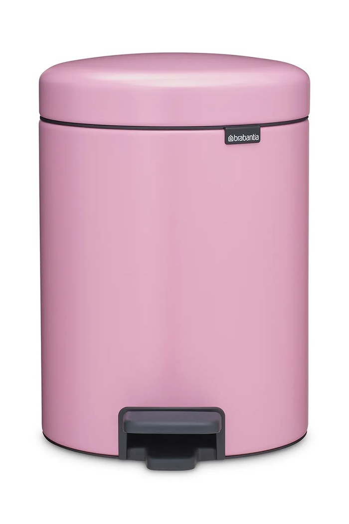 Brabantia κάδος απορριμμάτων από βαμμένο χάλυβα με σκόνη 5 l ροζ 255281