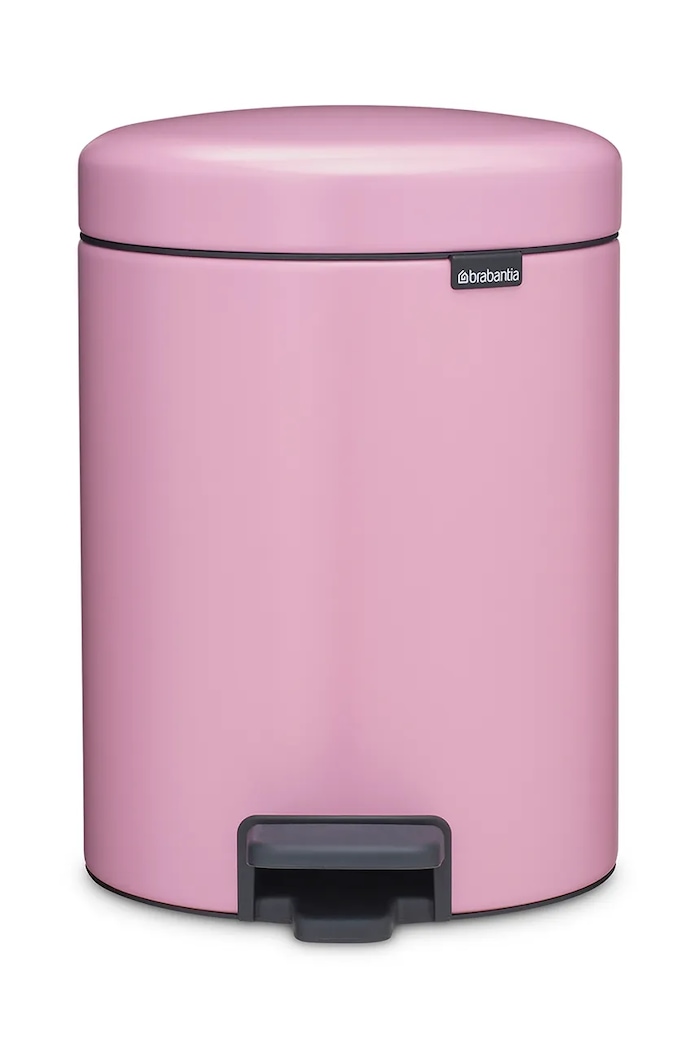 Brabantia κάδος απορριμμάτων από βαμμένο χάλυβα με σκόνη 5 l ροζ 255281