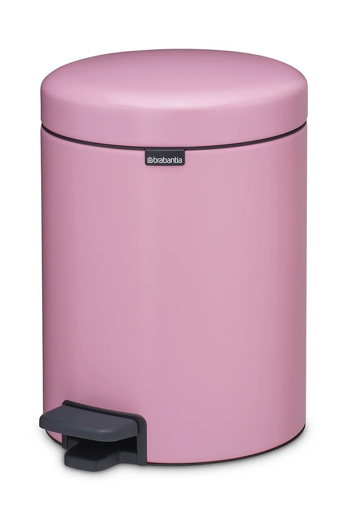 Brabantia κάδος απορριμμάτων από βαμμένο χάλυβα με σκόνη 5 l 255281 ροζ AA00