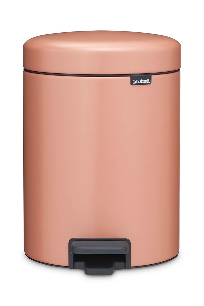 Brabantia κάδος απορριμμάτων από ατσάλι 5 l πορτοκαλί 255267