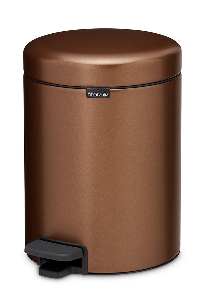 Brabantia κάδος απορριμμάτων από ατσάλι 5 l 255229 καφέ AA00