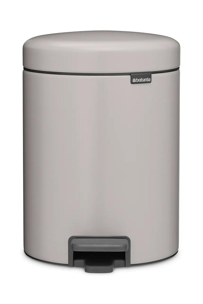 Brabantia κάδος απορριμμάτων από ατσάλι 5 l γκρί 252204