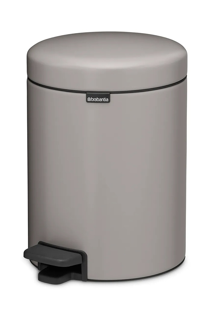 Brabantia κάδος απορριμμάτων από ατσάλι 5 l 252204 γκρί AA00