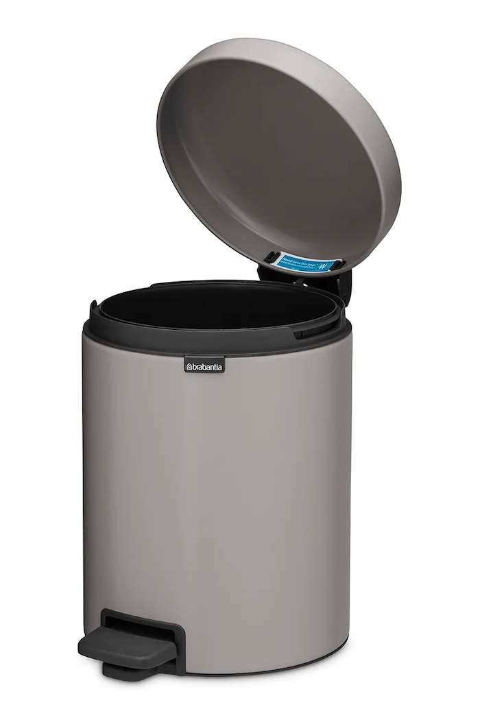 Brabantia κάδος απορριμμάτων από ατσάλι 5 l γκρί 252204