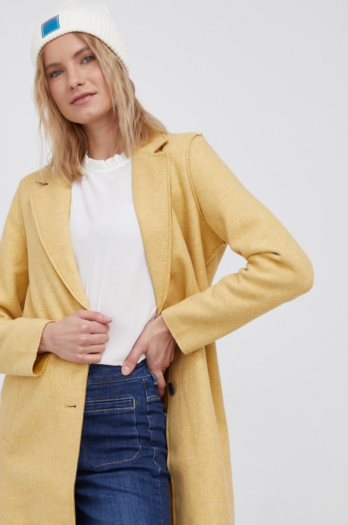 Vero Moda Płaszcz żółty 10248801.ChaiTea