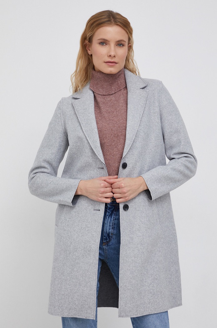 Vero Moda Płaszcz nieocieplane szary 10248801.LightGreyM