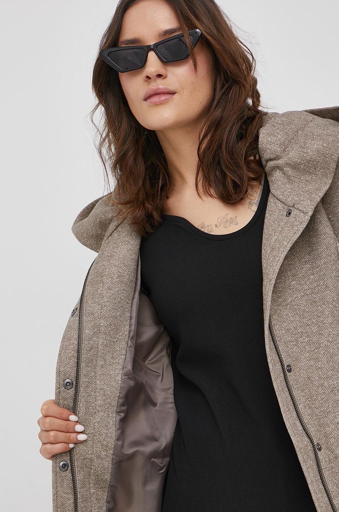 Only - Kabát 15142911.Walnut