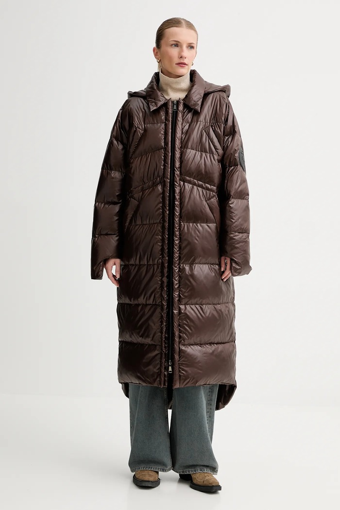 Páperová bunda MMC STUDIO zateplené hnedá RODA.COAT