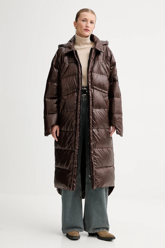 Páperová bunda MMC STUDIO RODA.COAT hnedá AA00