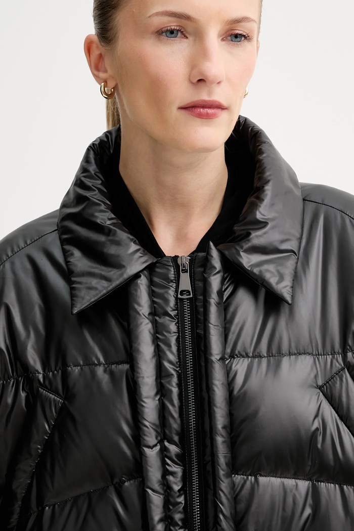 Пухено яке MMC STUDIO черен RODA.COAT