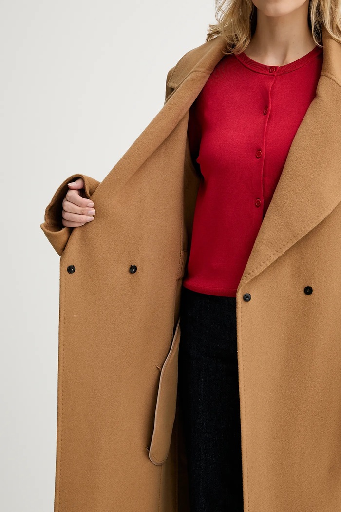 MMC STUDIO κομψό παλτό γυναικείο μάλλινο VESPERE.COAT