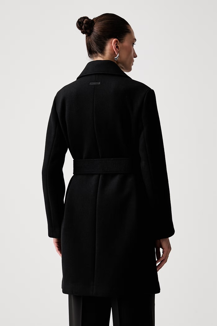 Odjeća Armani Exchange kaput za žene s vunom XW001431.AF16206.NOS crna