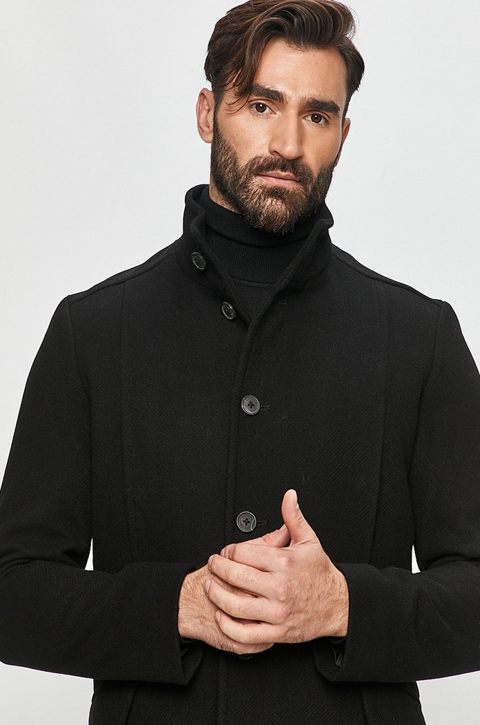 Selected Homme - Kabát čierna 16075846