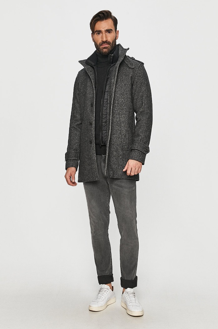 Selected Homme Palton 16075847 gri AA00