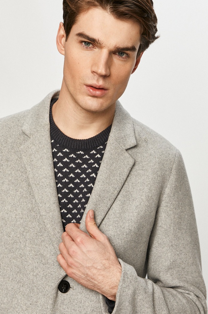 Jack & Jones - Płaszcz szary 12171374