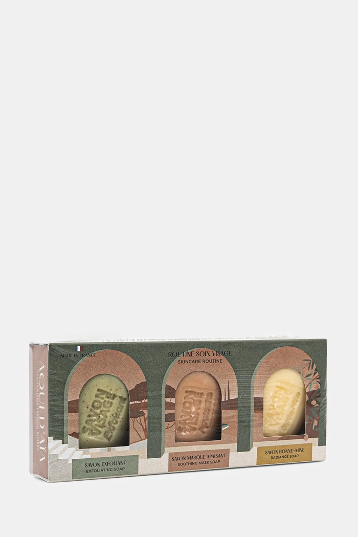 Aqui d'Aia Set săpun de față 60 g 3-pack multicolor 250718002032000