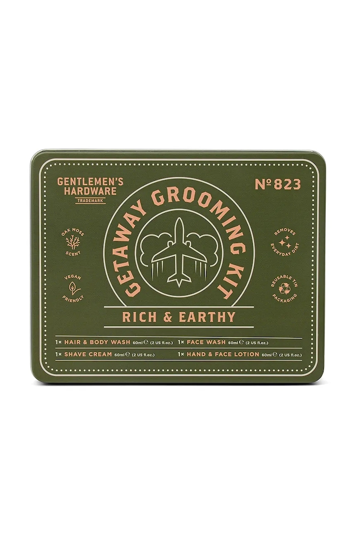 Gentlemen's Hardware Set de cosmetice de călătorie Getaway Grooming Kit 4 x 60 ml 4-pack GEN823UK verde AA00