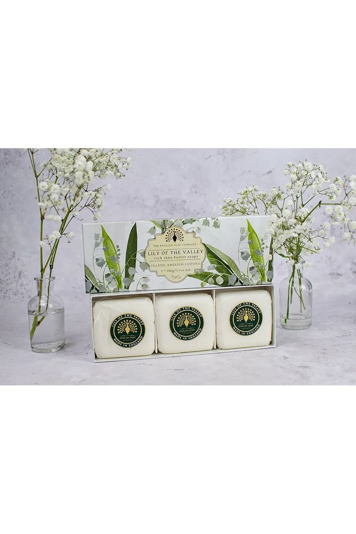 The English Soap Company zestaw mydeł Lily Of The Valley 3 x 100 g 3-pack 44SBE0010 multicolor AA00