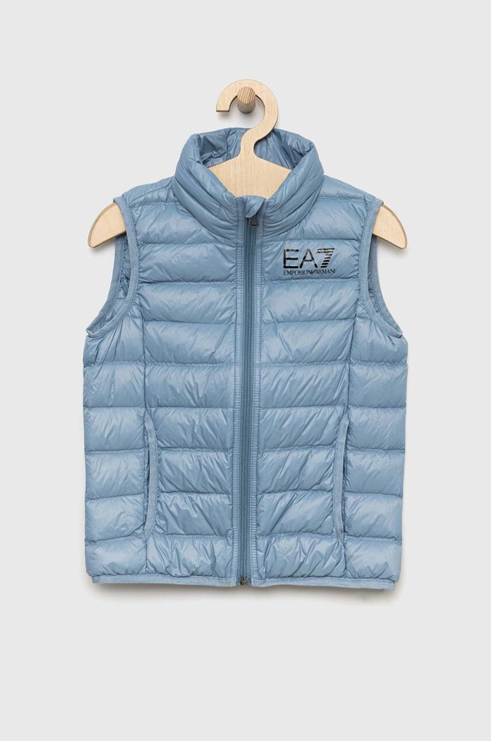 EA7 Emporio Armani bezrękawnik puchowy dziecięcy pozostałe niebieski 8NBQ02.BN29Z
