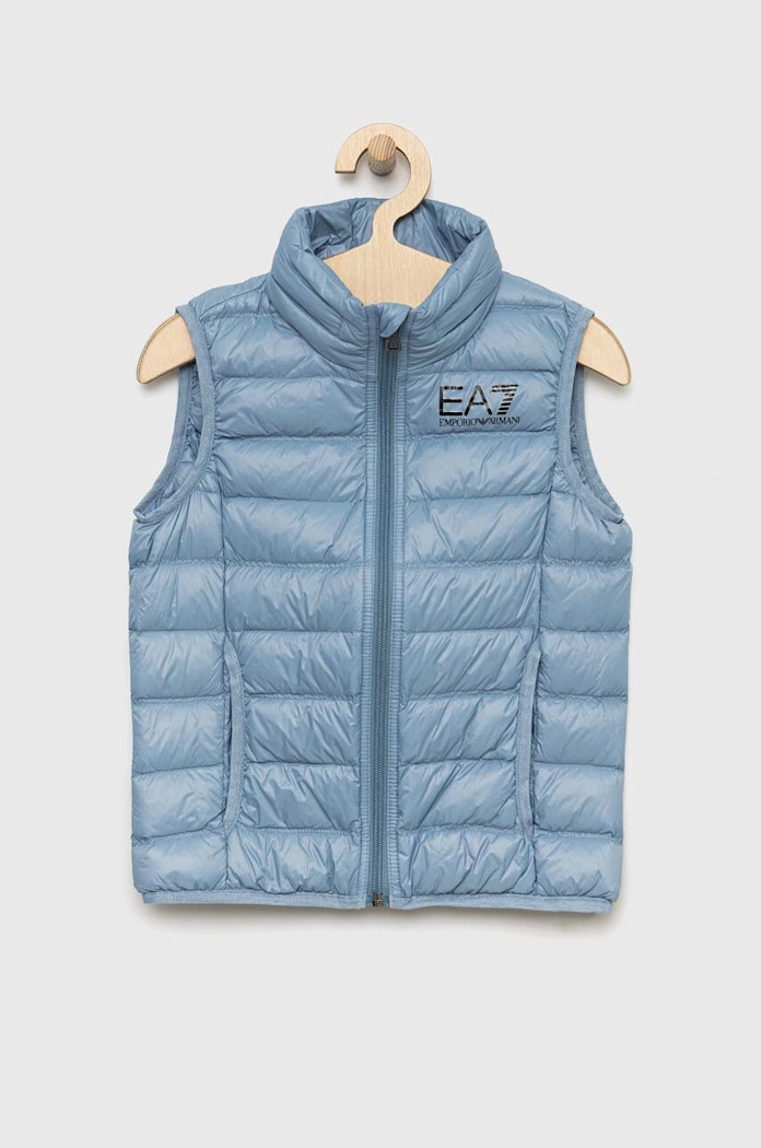 EA7 Emporio Armani bezrękawnik puchowy dziecięcy pozostałe niebieski 8NBQ02.BN29Z
