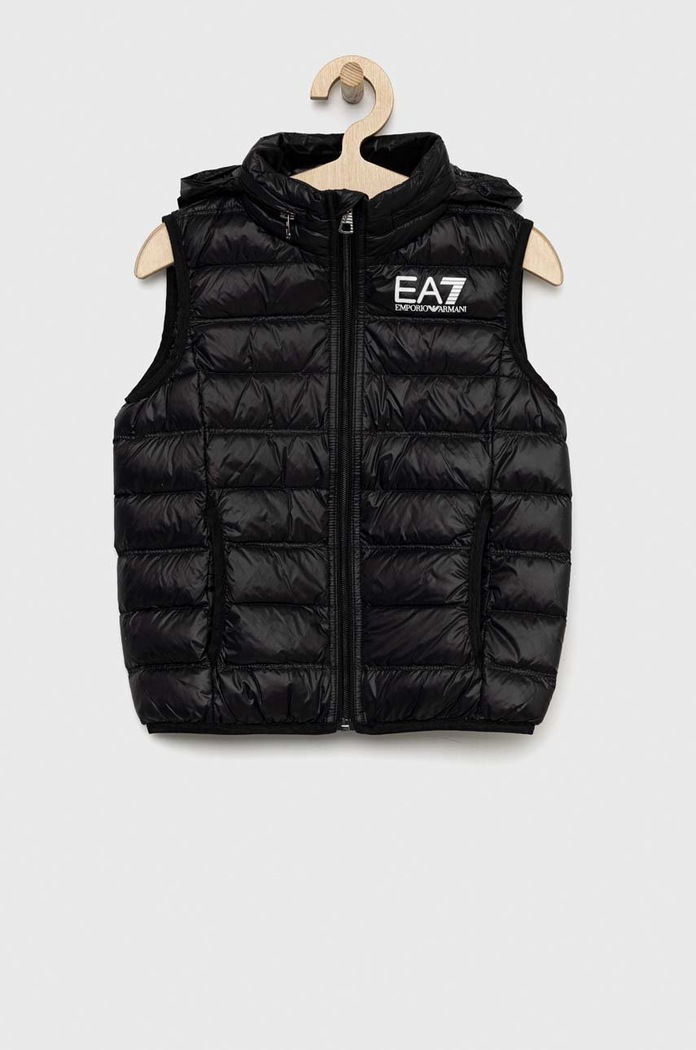 EA7 Emporio Armani bezrękawnik puchowy dziecięcy pozostałe czarny 8NBQ02.BN29Z