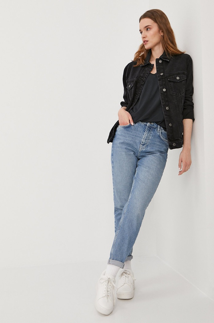 Džínová bunda Vero Moda 10226052 černá AA00