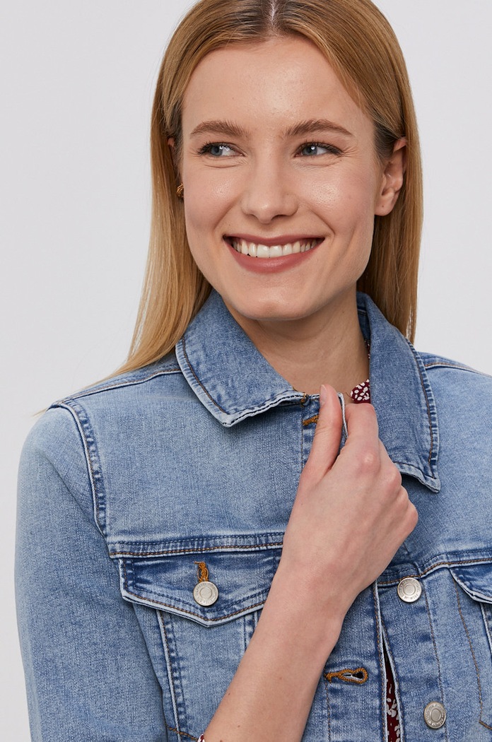 Rifľová bunda Vero Moda modrá 10248564