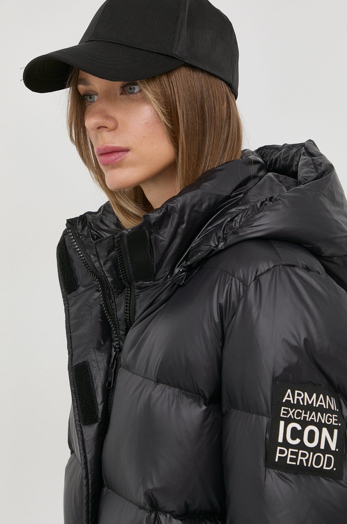 Armani Exchange kurtka puchowa 8NYB40.YNYNZ.NOS czarny