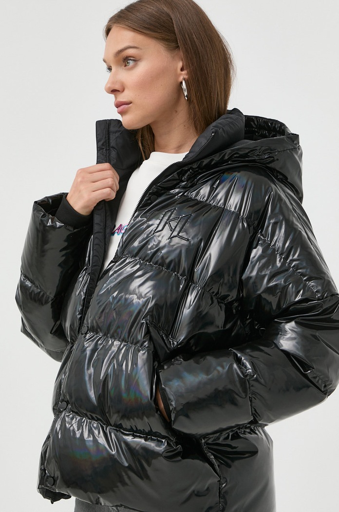 Karl Lagerfeld kurtka puchowa 225W1504 czarny 225W1504